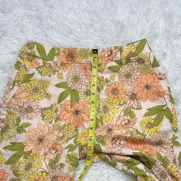 NWT J. Crew Floral Trousers - Yellow and Green Size 2 - Picture 10 of 13